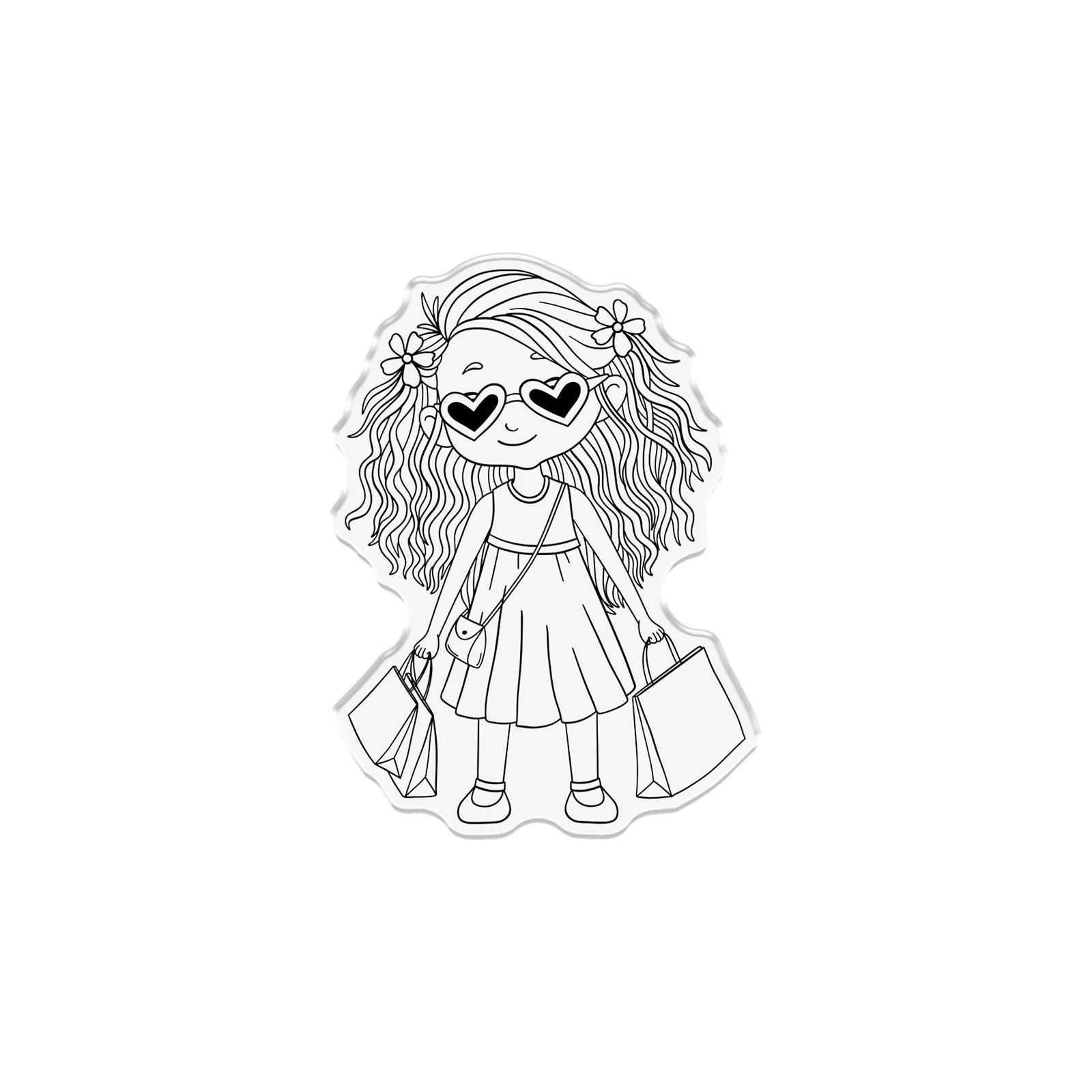 Crafter’s Companion Let's Go Shopping Clear Stamp And Die cc-std-lgsh Detailed Image