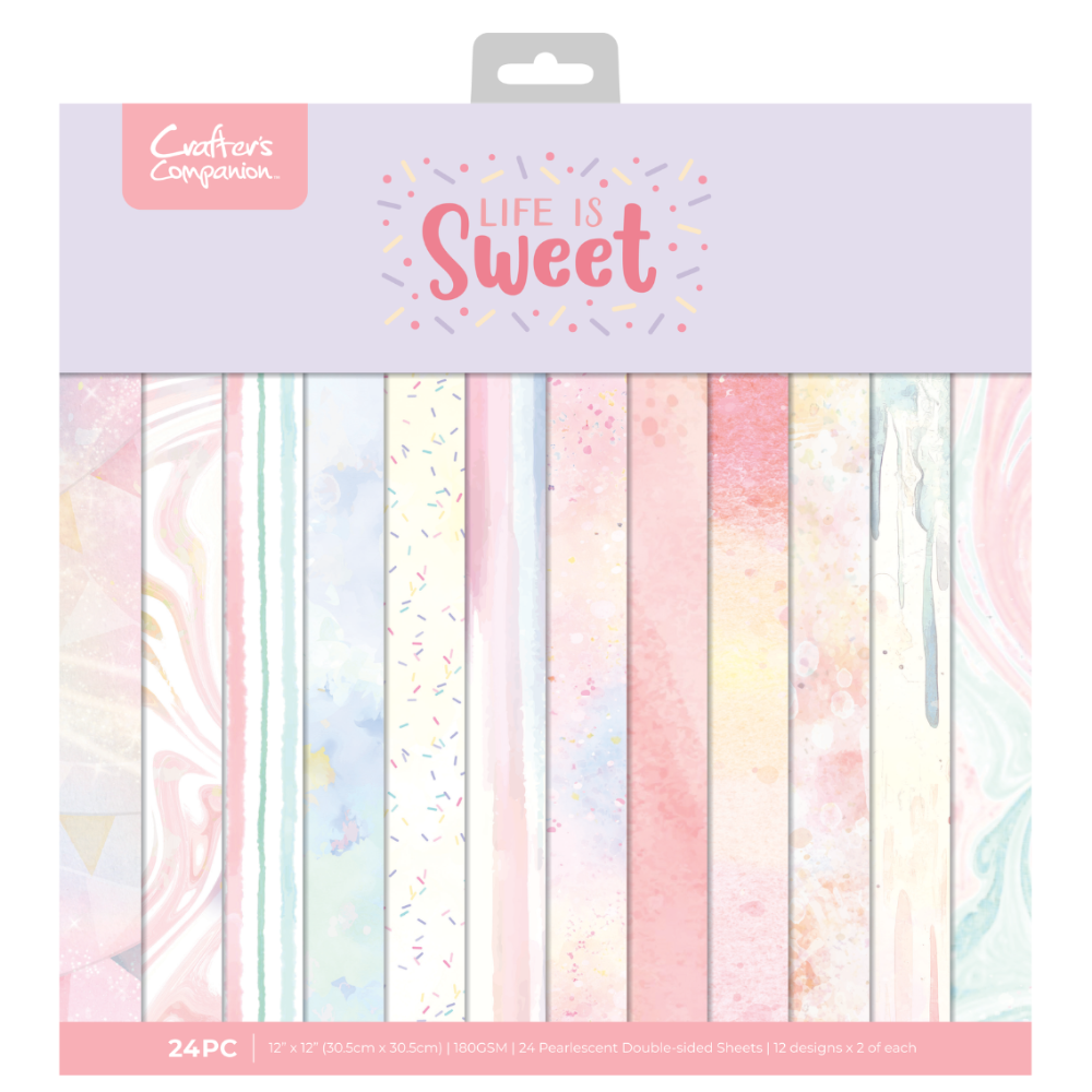 Crafter's Companion Life Is Sweet 12 x 12 Paper Pad cc-ls-pad12