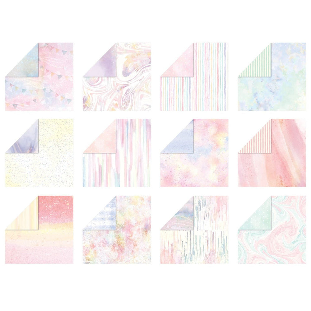 Crafter's Companion Life Is Sweet 12 x 12 Paper Pad cc-ls-pad12 Detailed Image Swatches
