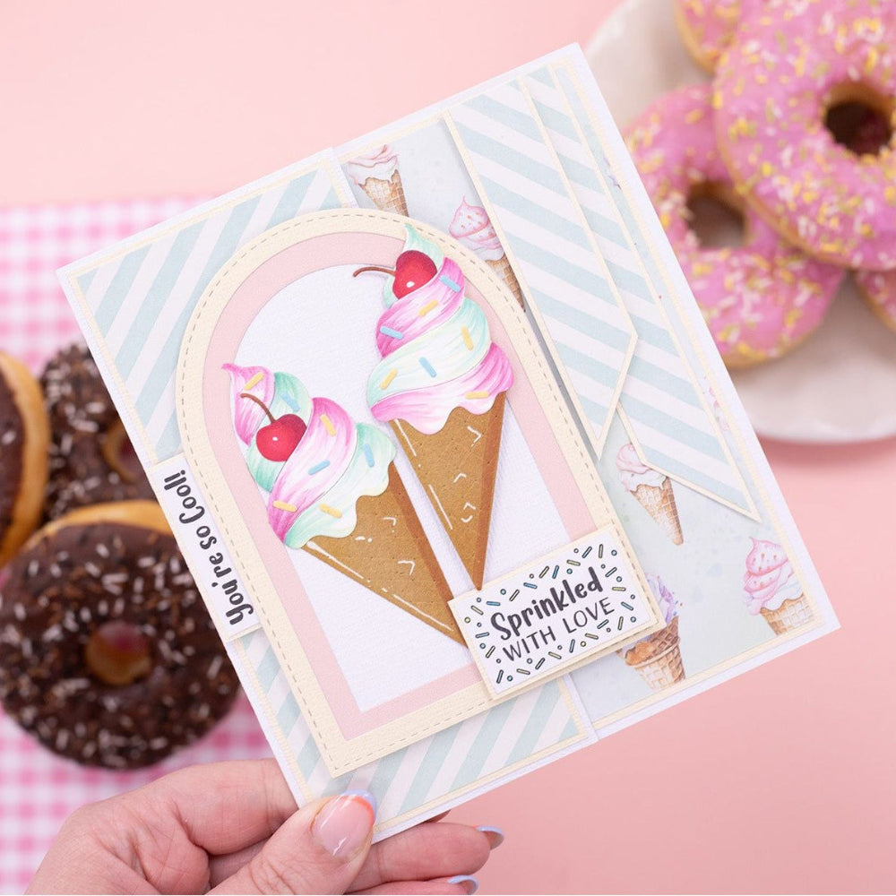 Crafter's Companion Life Is Sweet 12 x 12 Paper Pad cc-ls-pad12 Sprinkled With Love Card