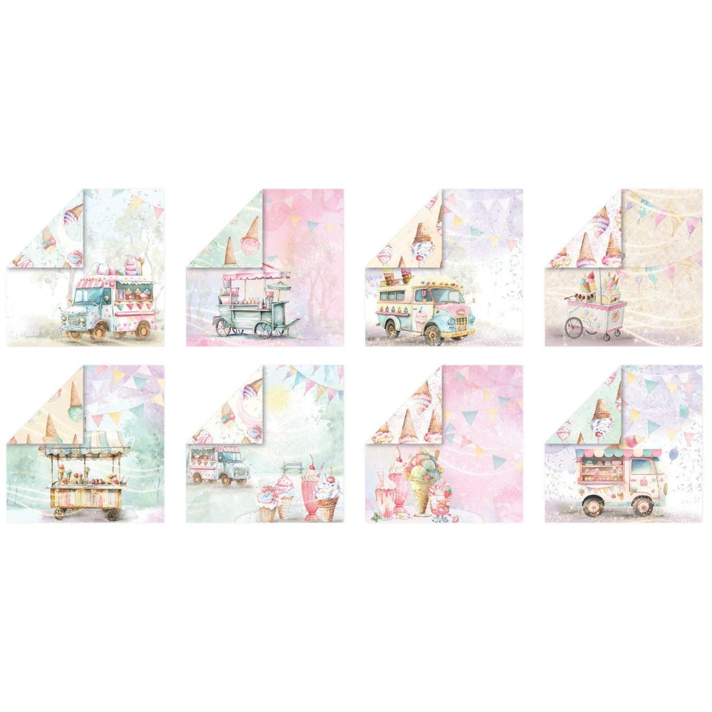Crafter's Companion Life Is Sweet 6 x 6 Paper Pad cc-ls-pad6 Detailed Image Swatches