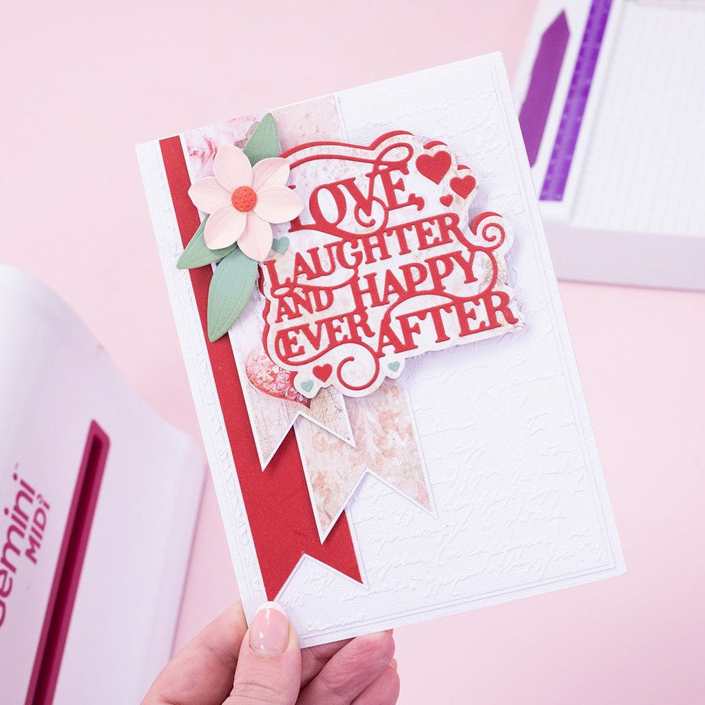 Crafter's Companion Love And Laughter Dies cc-md-lov-lau Floral Happy Ever After Card