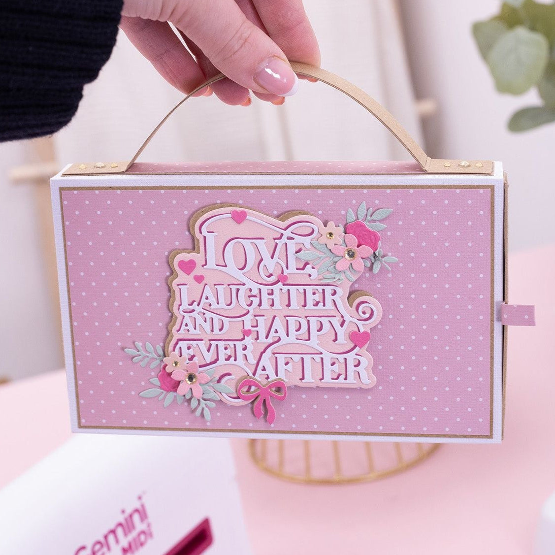 Crafter's Companion Love And Laughter Dies cc-md-lov-lau Handbag Tote Box