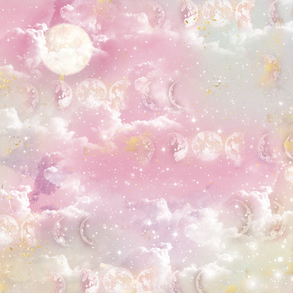 Crafter's Companion Lunar Blooms 12 x 12 Pearl Paper Pad ng-lb-pad12 Beautiful Moons