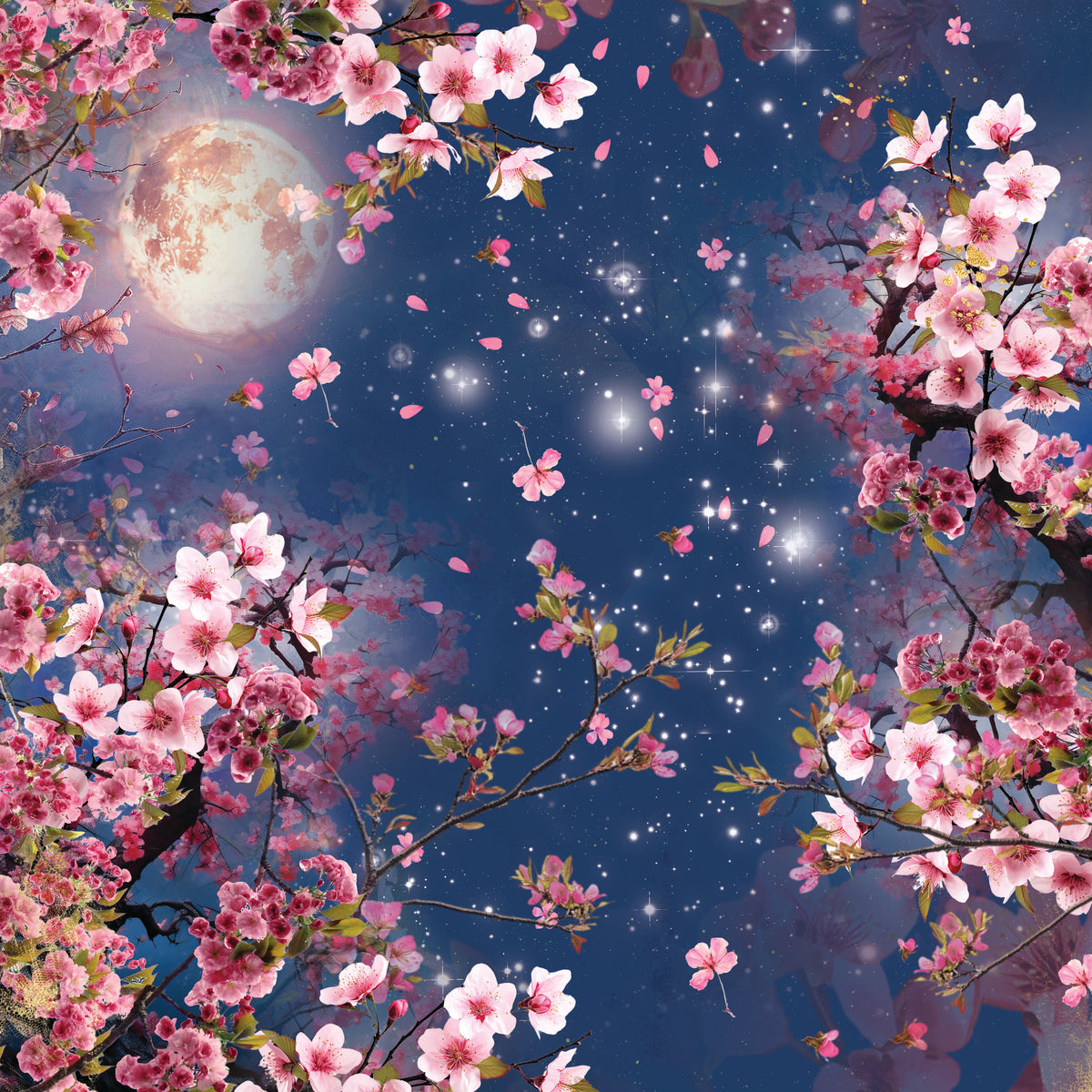 Crafter's Companion Lunar Blooms 12 x 12 Pearl Paper Pad ng-lb-pad12 Moody Clouds