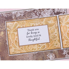 Crafter's Companion Luxurious Lace Die ss-al-3d-ef4-luxlap Thank You For Being Thoughtful Card