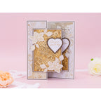 Crafter's Companion Luxurious Lace Die ss-al-3d-ef4-luxlap Wedding Day Card