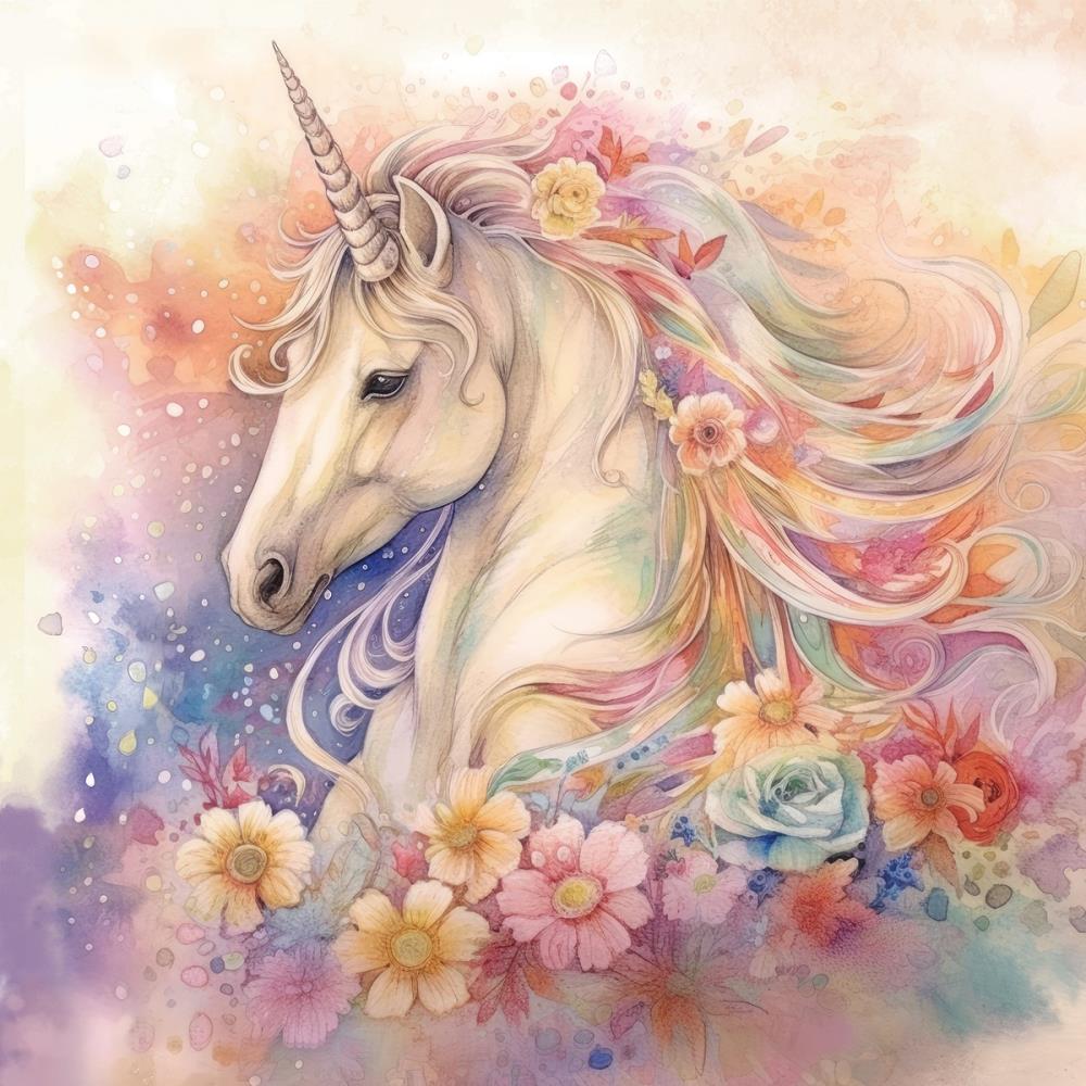 Crafter's Companion Majestic Unicorn 6 x 6 Paper Pad mu-pad6 Elegant Unicorn Motif