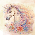 Crafter's Companion Majestic Unicorn 6 x 6 Paper Pad mu-pad6 Unicorn With Nature Details