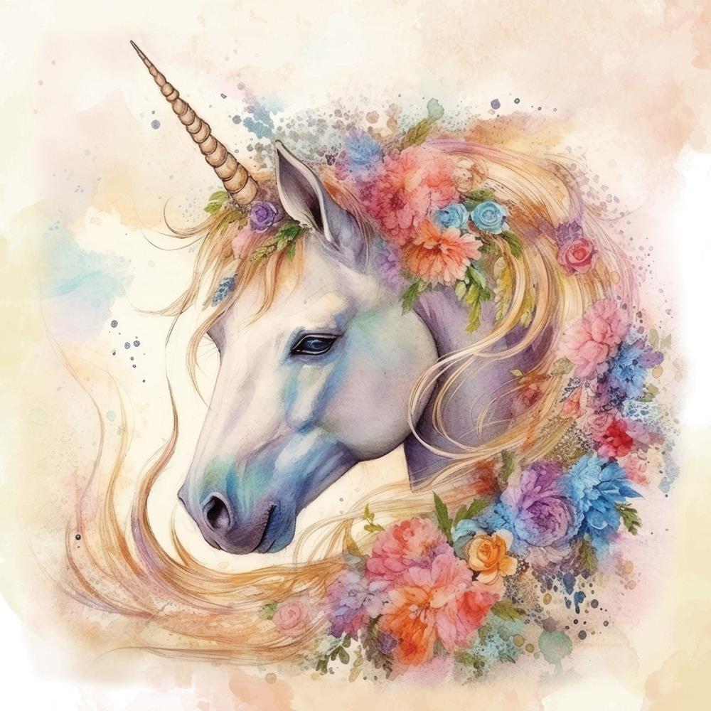 Crafter's Companion Majestic Unicorn 6 x 6 Paper Pad mu-pad6 Whimsical Unicorn Pattern