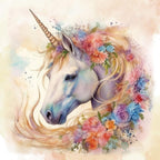 Crafter's Companion Majestic Unicorn 6 x 6 Paper Pad mu-pad6 Whimsical Unicorn Pattern