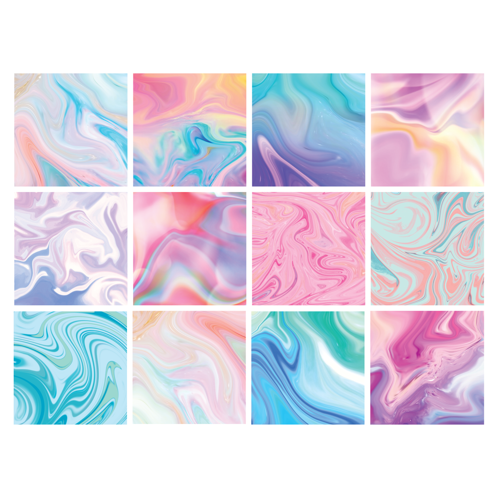 Crafter's Companion Marble 8 x 8 Vellum Pad cc-velpad8-marb Color Swatches