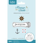 Crafter's Companion Message Scroll Clear Stamps And Dies cc-miab-std-mscro