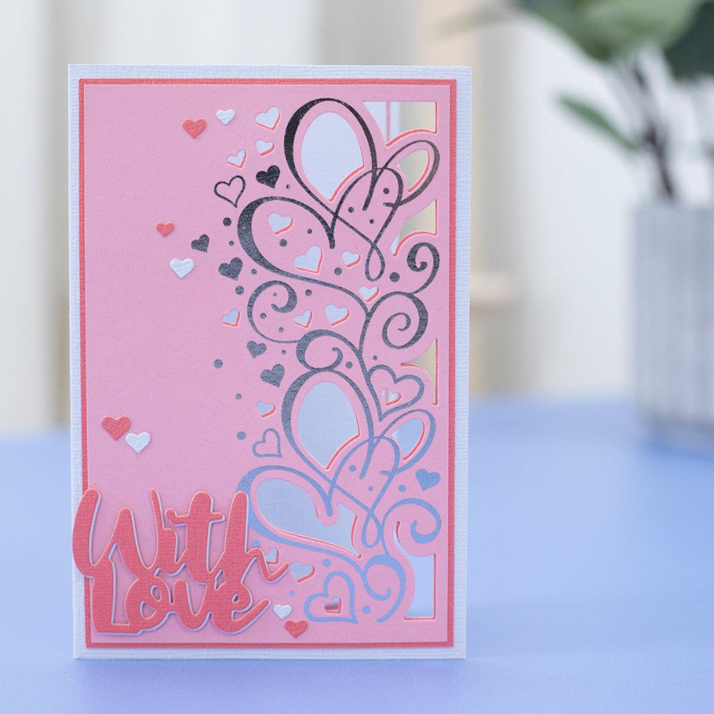 Crafter's Companion Metallic Foil Sheets cc-foils-met With Love Card