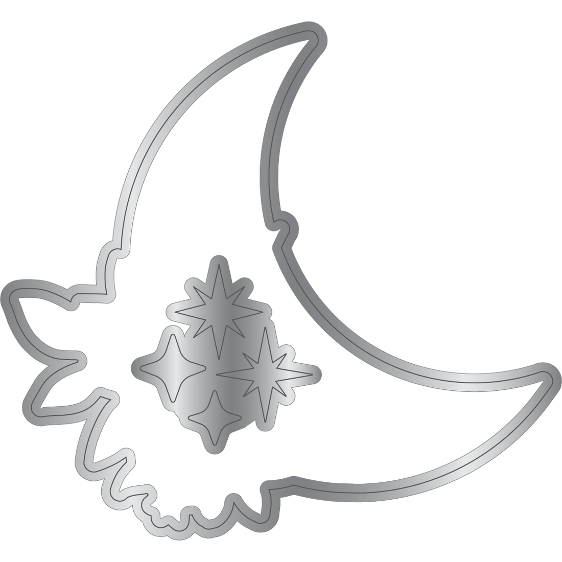 Crafter's Companion Moon Bloom Clear Stamp And Dies ng-lb-std-mblo Night Sky