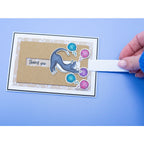 Crafter's Companion Motion Friends Slider Clear Stamps And Metal Dies cc-std-mofr Feline Thank You Card
