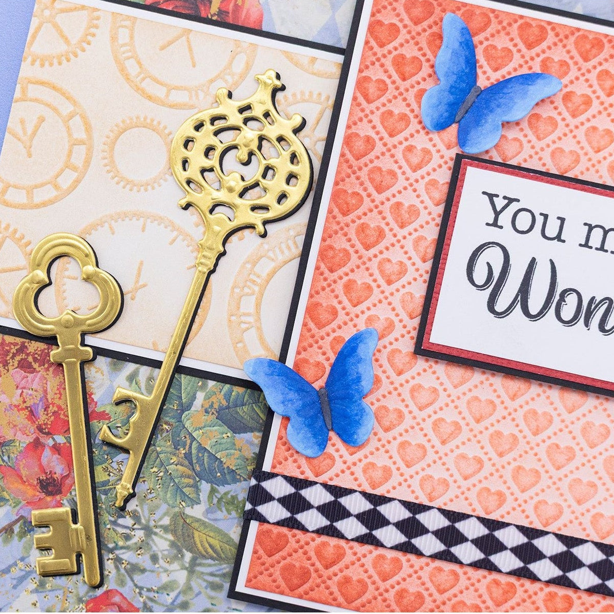 Crafter's Companion Ornate Keys Dies cc-tow-md-ornkey You Make Life Wonderful Card