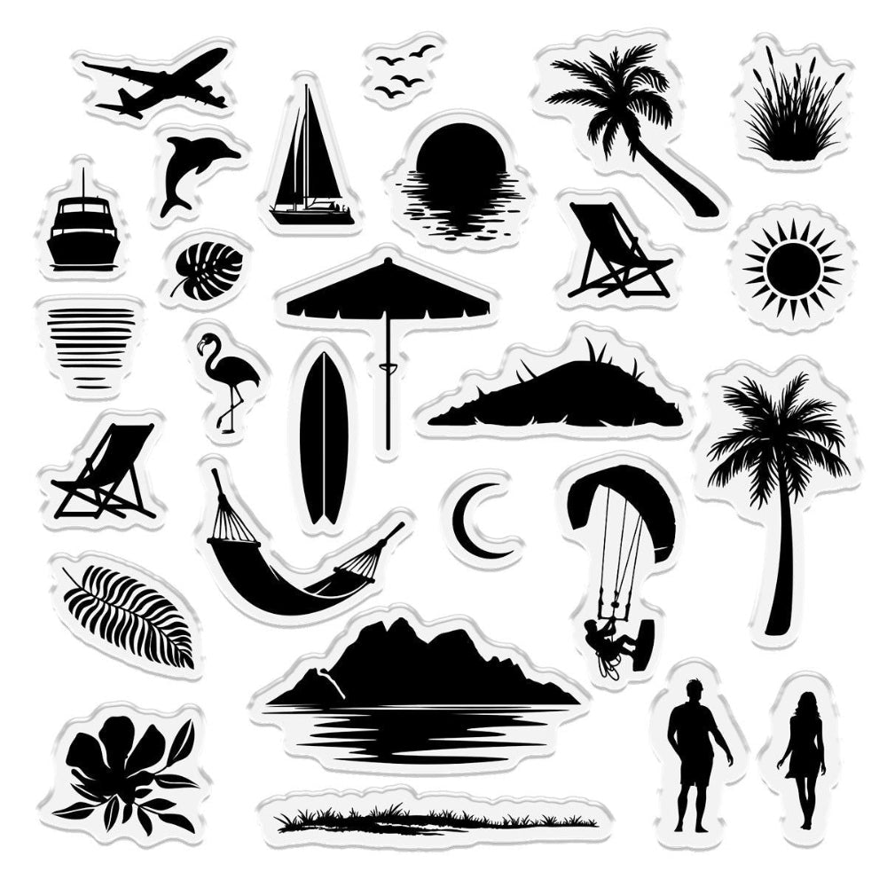 Crafter's Companion Paradise Clear Stamps cc-rv-stp-para