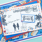 Crafter's Companion Paradise Clear Stamps cc-rv-stp-para Life's A Beach Card