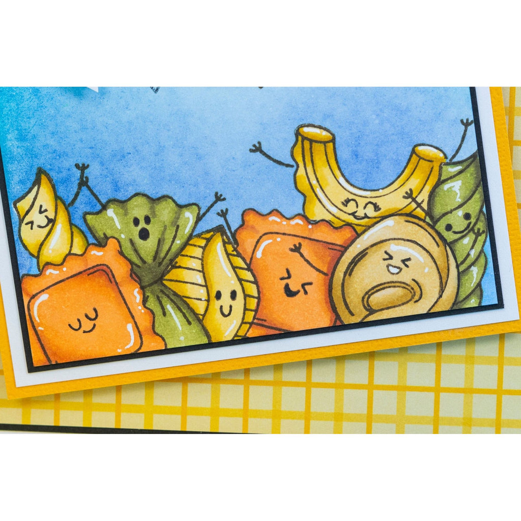 Crafter’s Companion Pasta Party Clear Stamps And Dies cc-plv-std-papa Food Card