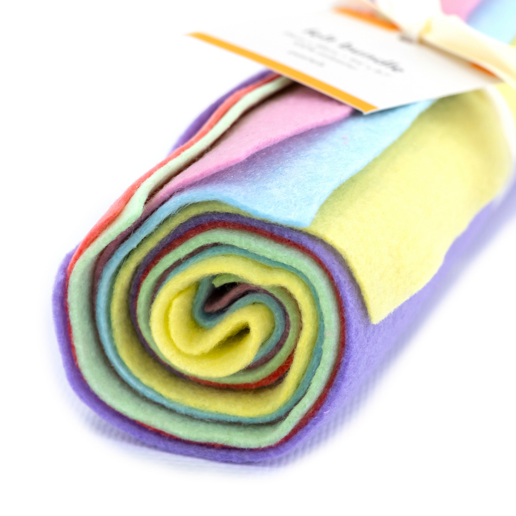 Crafter's Companion Pastels Felt Bundle 6 Pack cc-flt-pas Detailed Image