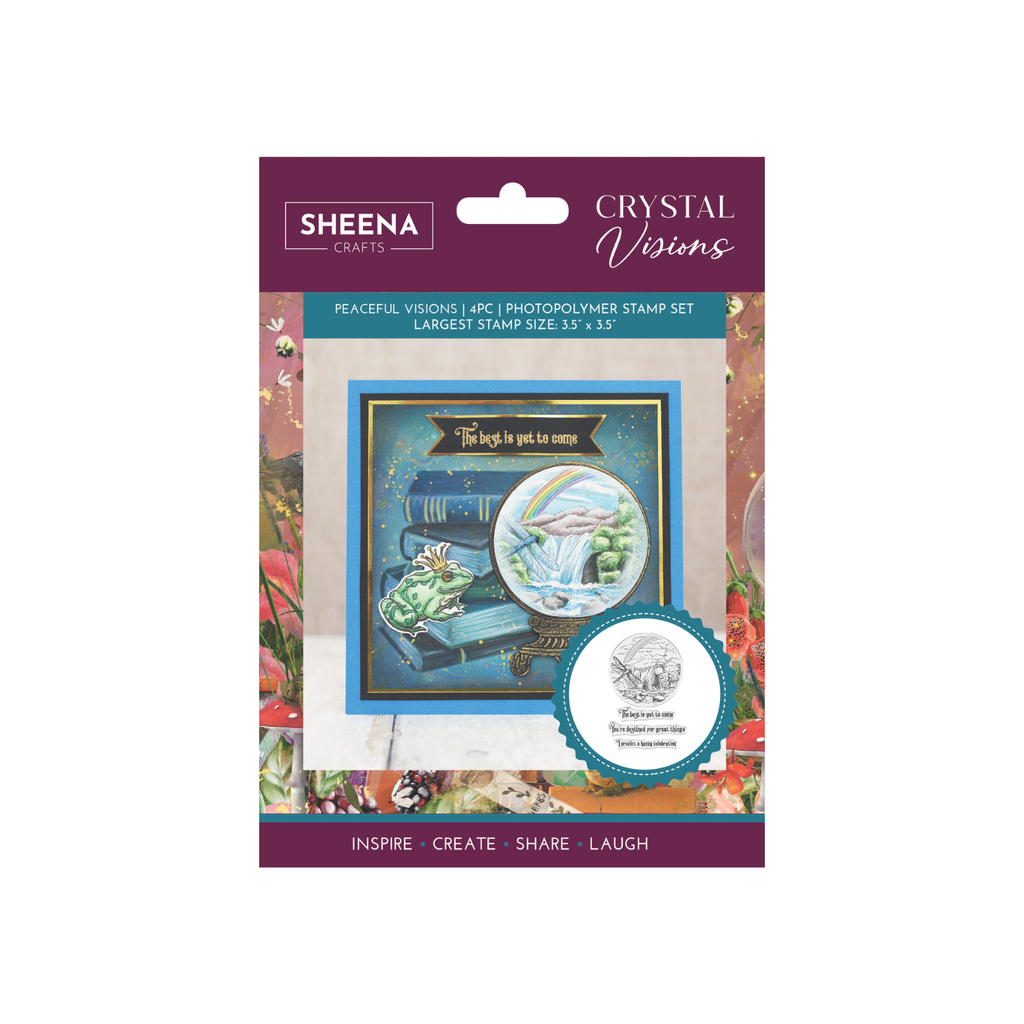 Crafter's Companion Peaceful Visions Clear Stamps sd-cv-stp-pevi