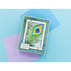 Crafter's Companion Peacock Quill Dies gp-md-cad-pequ Celebration Card
