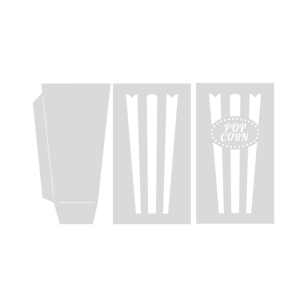 Crafter's Companion Popcorn Treat Box Stencil And Dies vc-sten-pctb Alternate Image