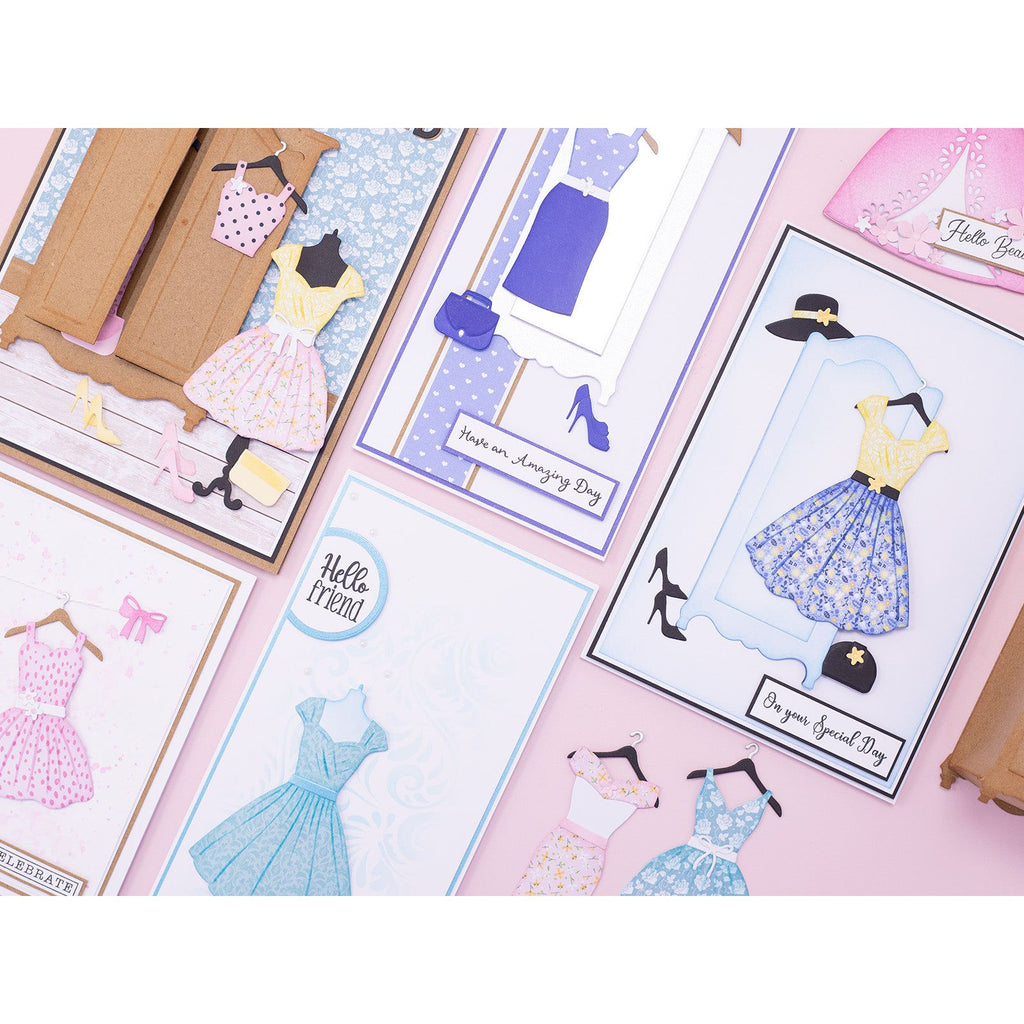 Crafter's Companion Pretty Prints 6 x 6 Paper Pad cc-pad6-prepr Fashion Cards