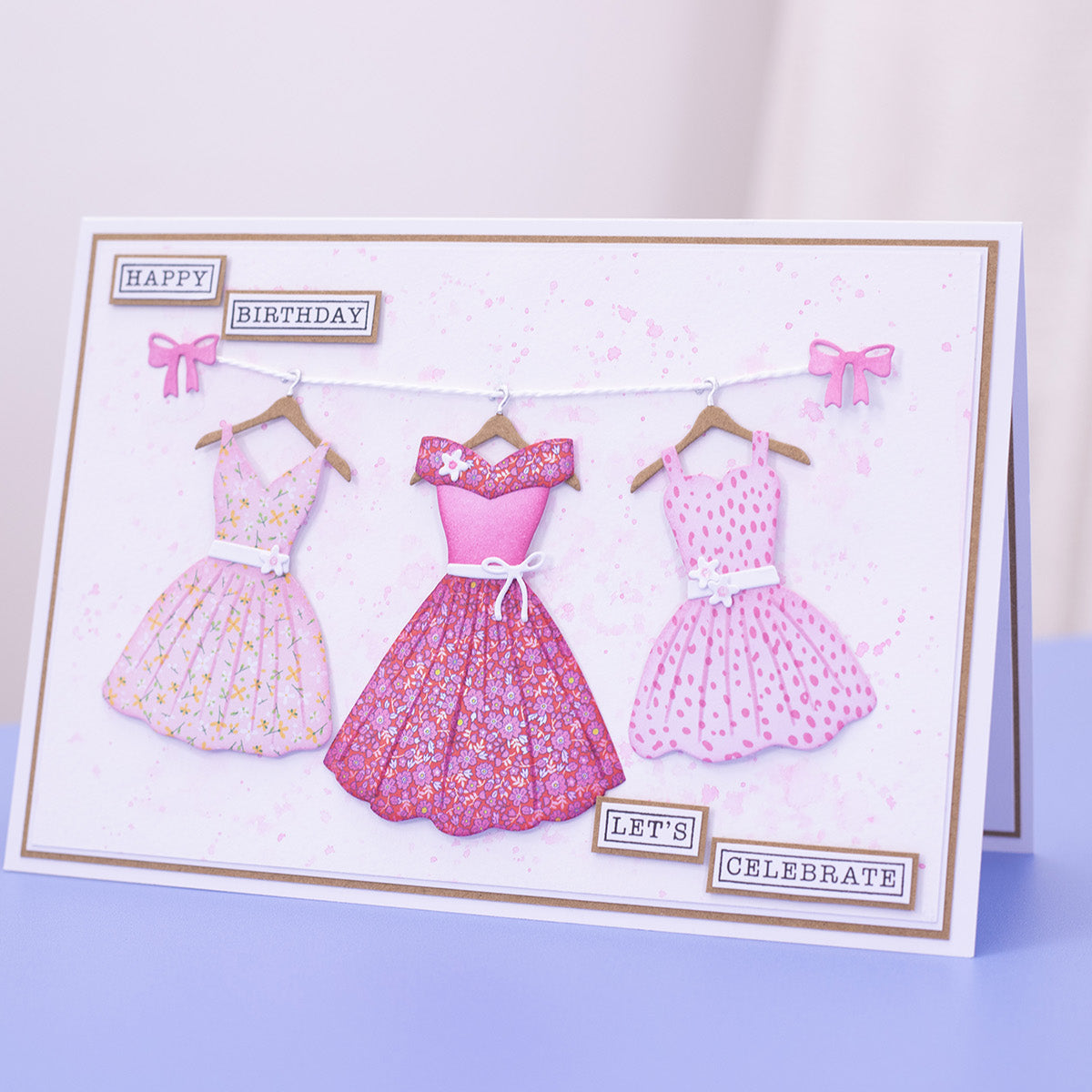 Crafter's Companion Pretty Prints 6 x 6 Paper Pad cc-pad6-prepr Happy Birthday Card