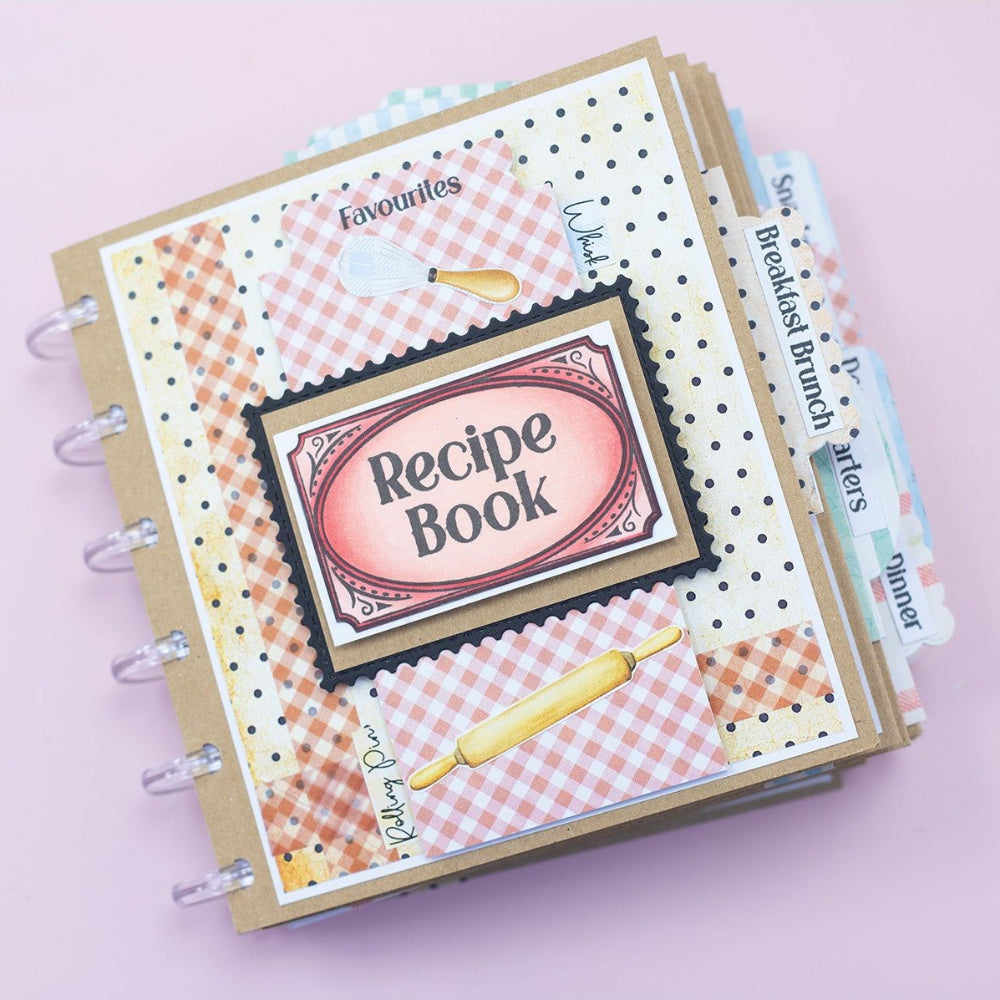 Crafter's Companion Recipe Book Topper And 6 x 6 Paper Pad cc-rb-top6 Kitchen Booklet