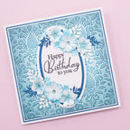 Crafter's Companion Regal Damask 3D Embossing Folder cc-3d-ef5.5-reda Happy Birthday To You Card