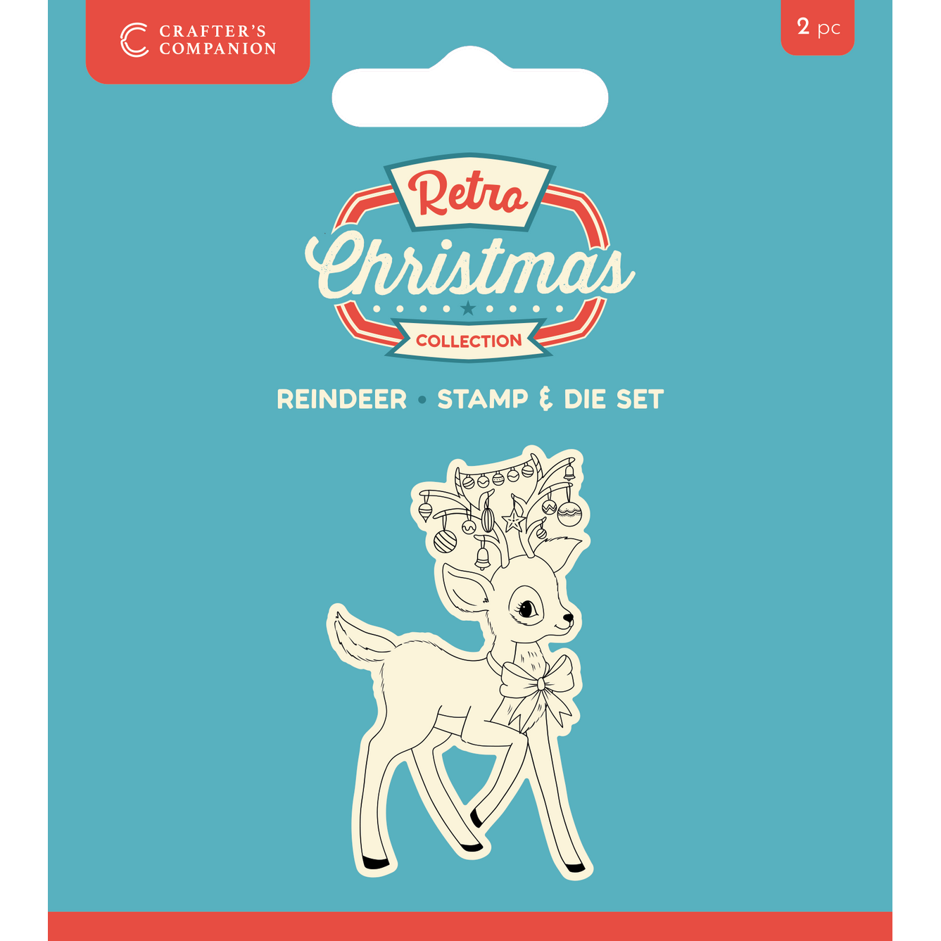 Crafter's Companion Reindeer Clear Stamp And Die cc-rc-std-der