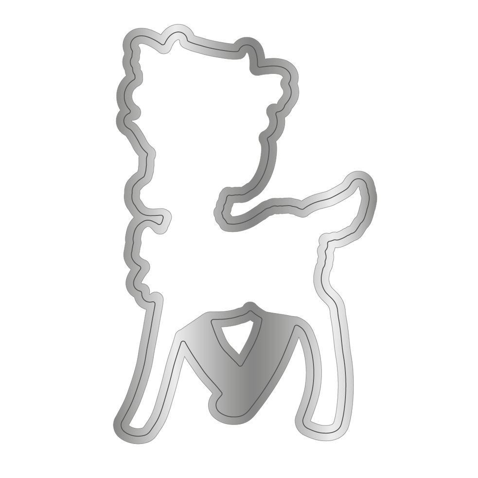 Crafter's Companion Reindeer Clear Stamp And Die cc-rc-std-der Detailed Image