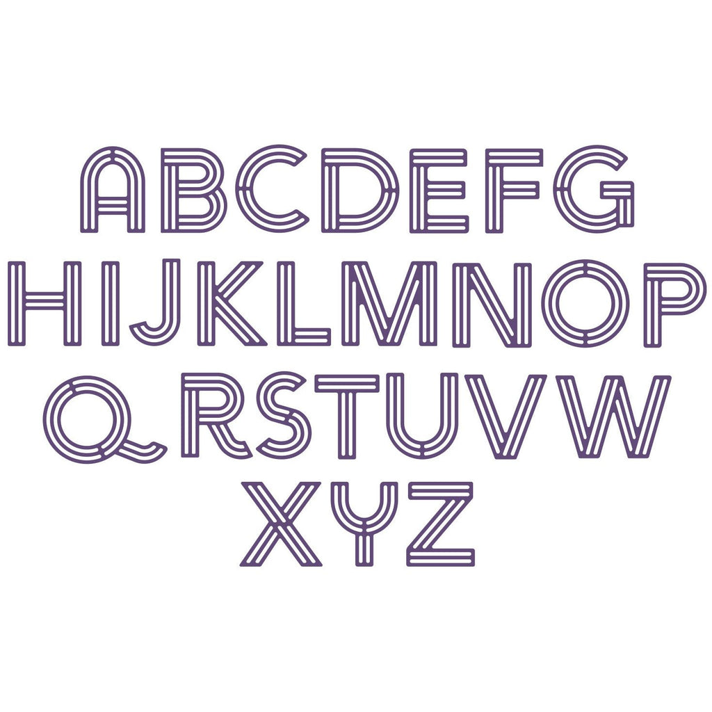 Crafter's Companion Retro Alphabet Dies cc-md-retro-alp