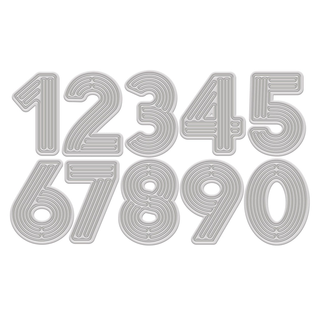 Crafter's Companion Retro Numbers Dies cc-md-retro-num Product Image