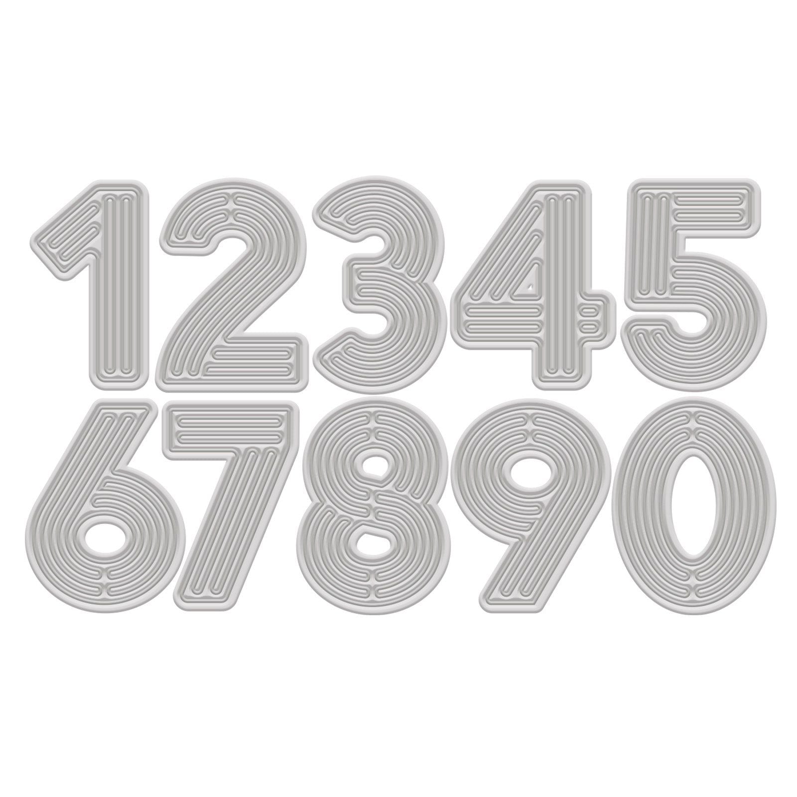Crafter's Companion Retro Numbers Dies cc-md-retro-num Product Image