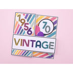 Crafter's Companion Retro Numbers Dies cc-md-retro-num Vintage Birthday Card