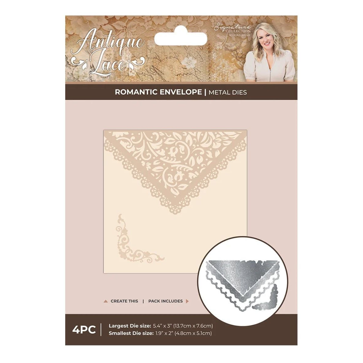 Crafter's Companion Romantic Envelope Dies ss-al-md-roenv