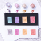 Crafter's Companion Rose Tint Illusion Powders cc-ilp-roti Swatches on Black and White