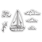 Crafter's Companion Sailboat Clear Stamps And Dies cc-miab-std-sbot Product Image