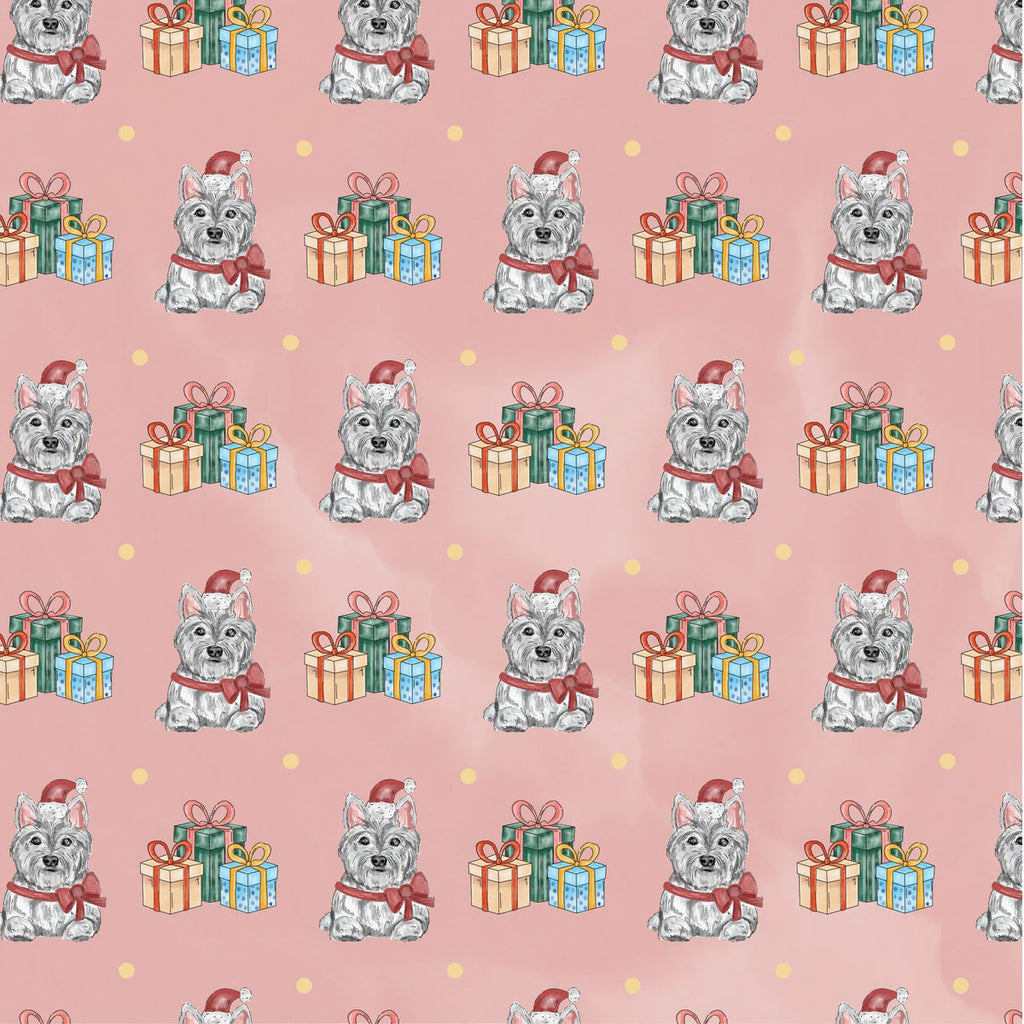 Crafter's Companion Santa Paws 6 x 6 Paper Pad cc-sp-pad6 Christmas Dog And Presents