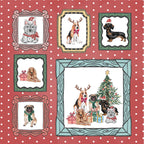 Crafter's Companion Santa Paws 6 x 6 Paper Pad cc-sp-pad6 Christmas Dogs