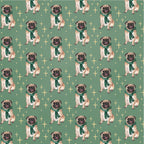 Crafter's Companion Santa Paws 6 x 6 Paper Pad cc-sp-pad6 Christmas Pug