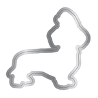 Crafter's Companion Santa Paws Dachshund Clear Stamp And Die cc-sp-std-dach Detailed Image