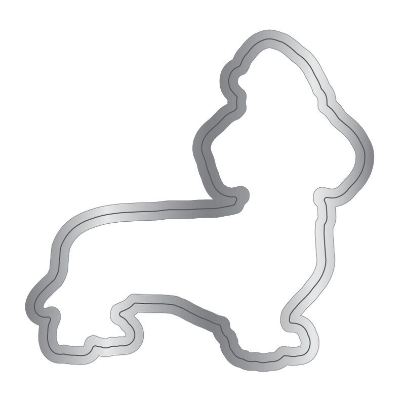 Crafter's Companion Santa Paws Dachshund Clear Stamp And Die cc-sp-std-dach Detailed Image