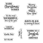 Crafter's Companion Santa's Boot Clear Stamps And Dies cc-std-sbot Christmas Sentiments