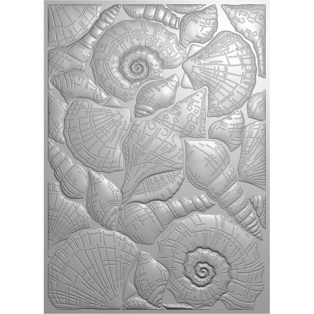 Crafter's Companion Sea Shells 3D Embossing Folder cc-co-3d-ef5-sesh Product Image