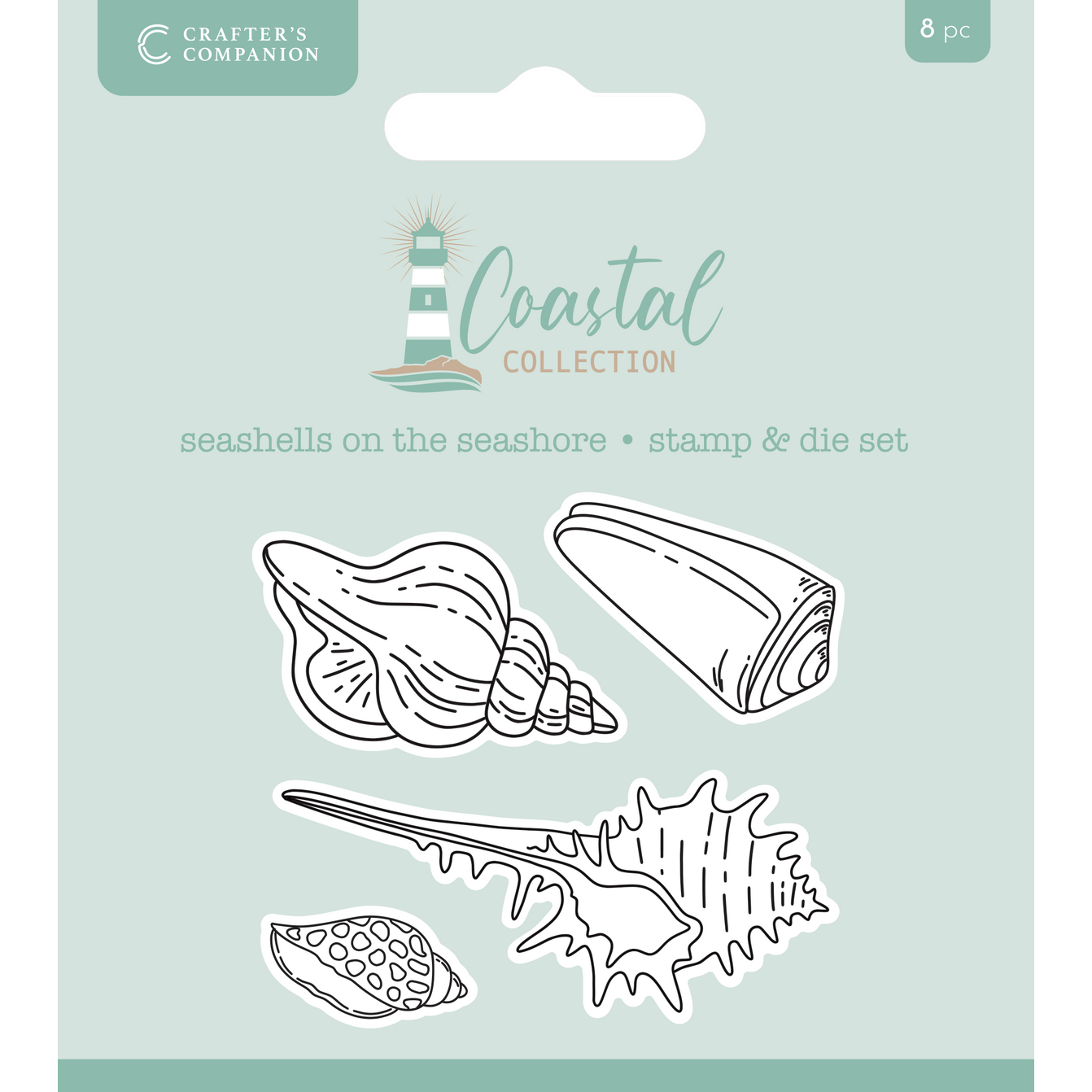 Crafter's Companion Seashells On The Seashore Stamps And Dies cc-co-std-ssss