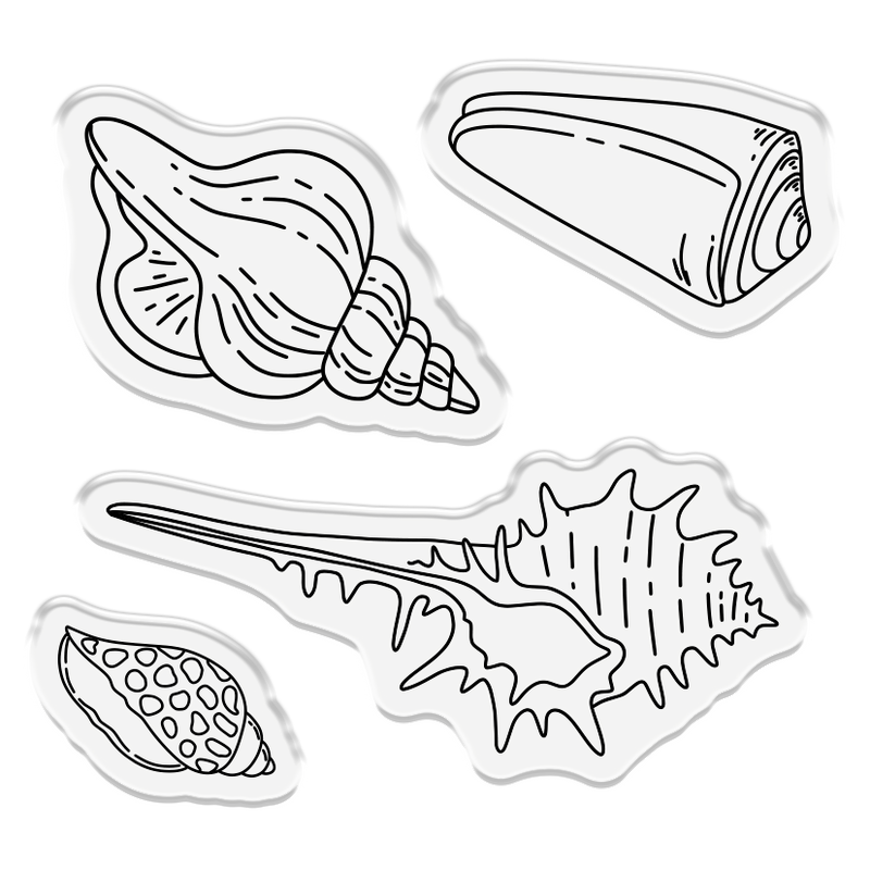 Crafter's Companion Seashells On The Seashore Stamps And Dies cc-co-std-ssss Detailed Image